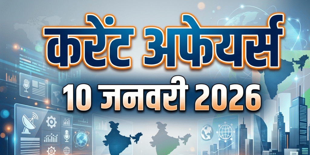 करेंट अफेयर्स : 10 जनवरी 2026